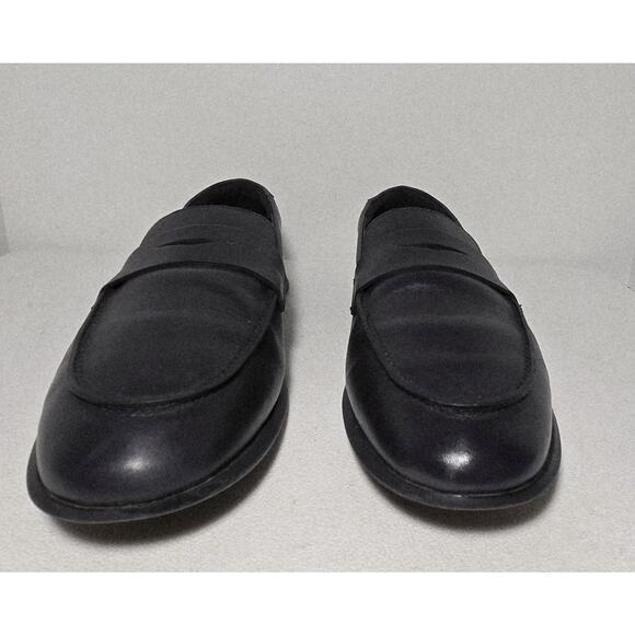 Wolf & Shepherd Coast Men’s Black Leather Penny Loafers Size 11 M Slip On - Picture 3 of 11